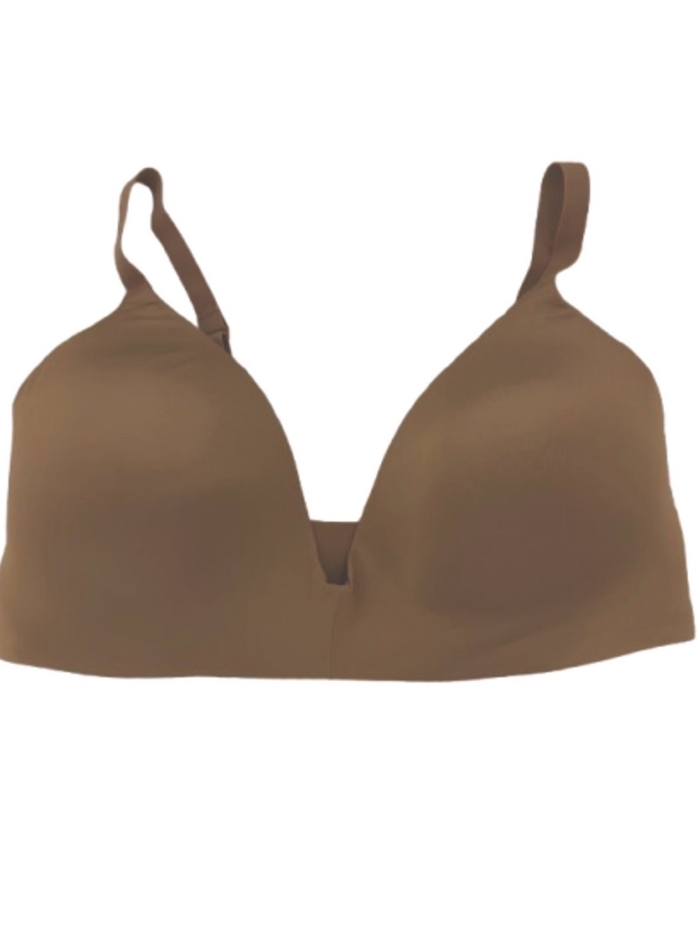 SKIMS Wireless Form T-Shirt Demi Bra 34DD Tan Neutral